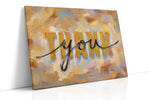 Gratitude in Brush Strokes - Typography Wall Art, Word Art Canvas Print, Quote Decor
