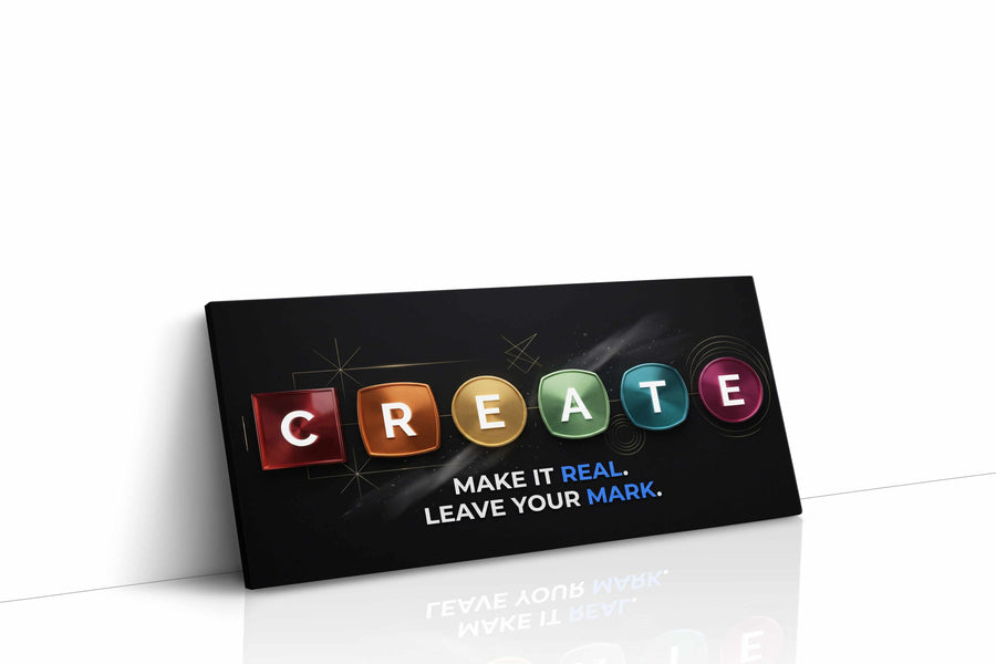 Innovative Expression motivational canvas print, gallery-wrapped, ready to hang