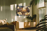 Radiant Storm Serenity motivational canvas print, on wall, lifestyle preview