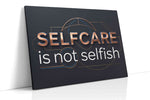 Reflections of Self-Care motivational canvas print, gallery-wrapped, ready to hang