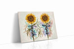 Sunlit Serenity Script floral canvas print gallery-wrapped landscape canvas studio shot