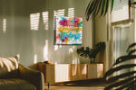 Vibrant Inspiration Splash - Motivational, Motivational Wall Art, Inspirational Canvas Print, Office Decor