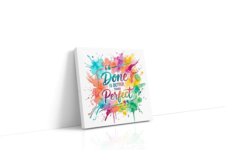Vibrant Perfection motivational canvas print, gallery-wrapped, ready to hang