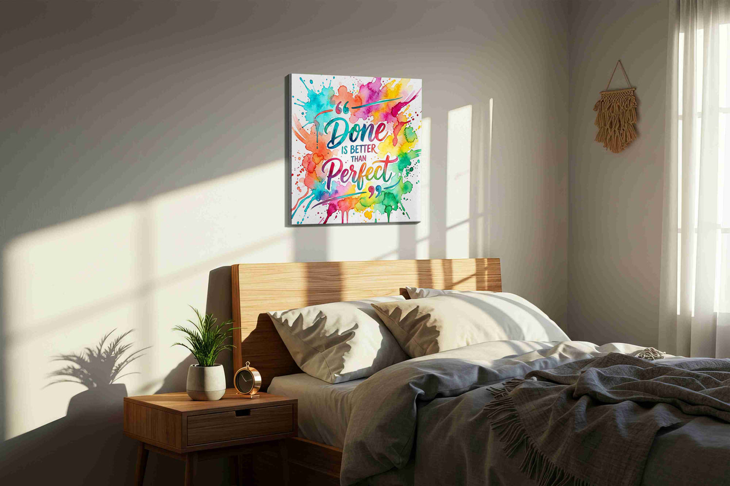 Vibrant Perfection - Motivational, Motivational Wall Art, Inspirational Canvas Print, Office Decor