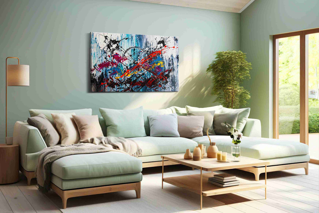 Cosmic Chaos Symphony - Abstract Art, Modern Wall Art, Contemporary Canvas Art