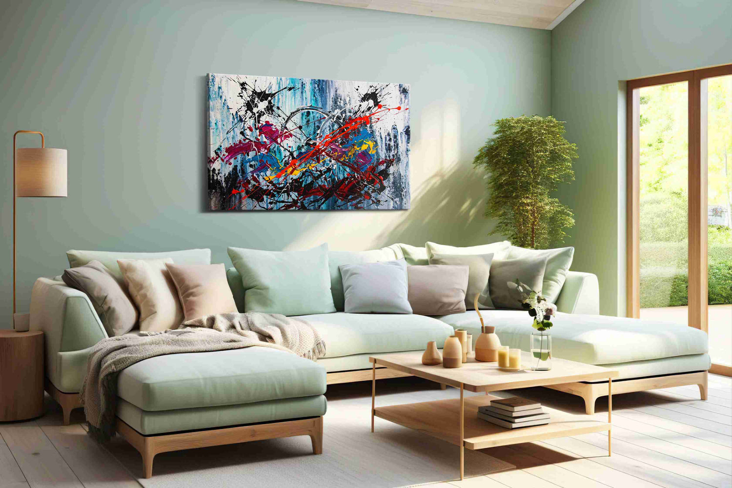 Cosmic Chaos Symphony - Abstract Art, Modern Wall Art, Contemporary Canvas Art