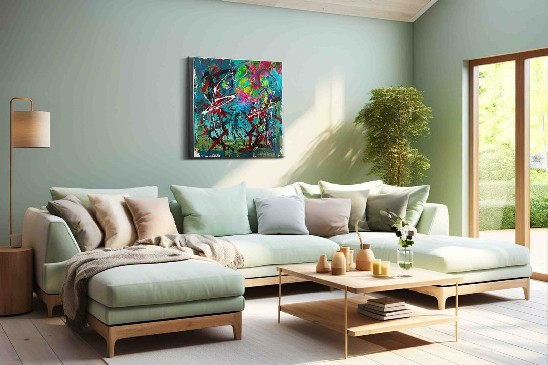 Cosmic Dance of Chaos - Abstract Art, Modern Wall Art, Contemporary Canvas Art