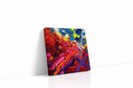 Eruptive Symphony abstract canvas print, gallery-wrapped, ready to hang