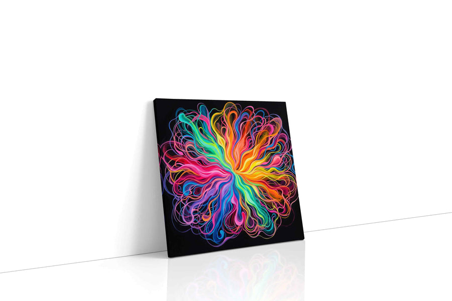 Eternal Vortex of Color abstract canvas print, gallery-wrapped, ready to hang