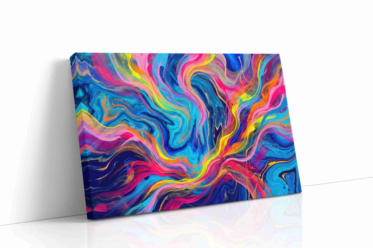 Ethereal Color Symphony abstract canvas print gallery-wrapped landscape canvas studio shot