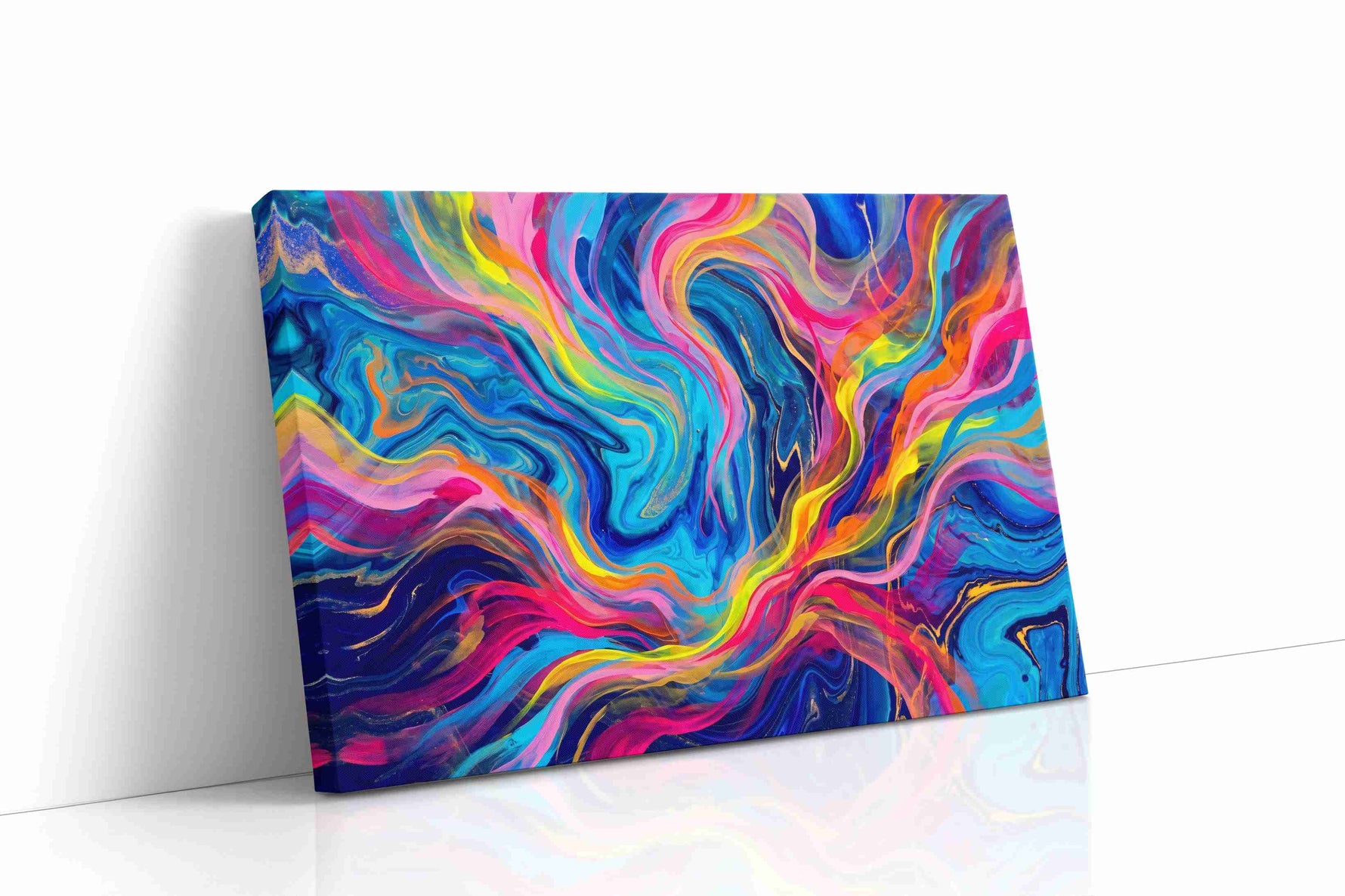 Ethereal Color Symphony abstract canvas print gallery-wrapped landscape canvas studio shot