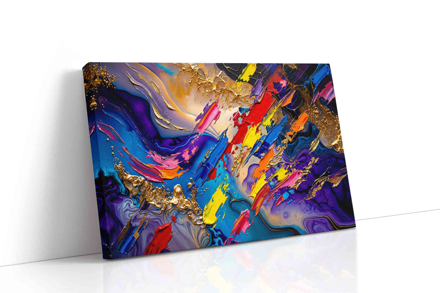 Euphoria in Motion abstract canvas print, gallery-wrapped, ready to hang