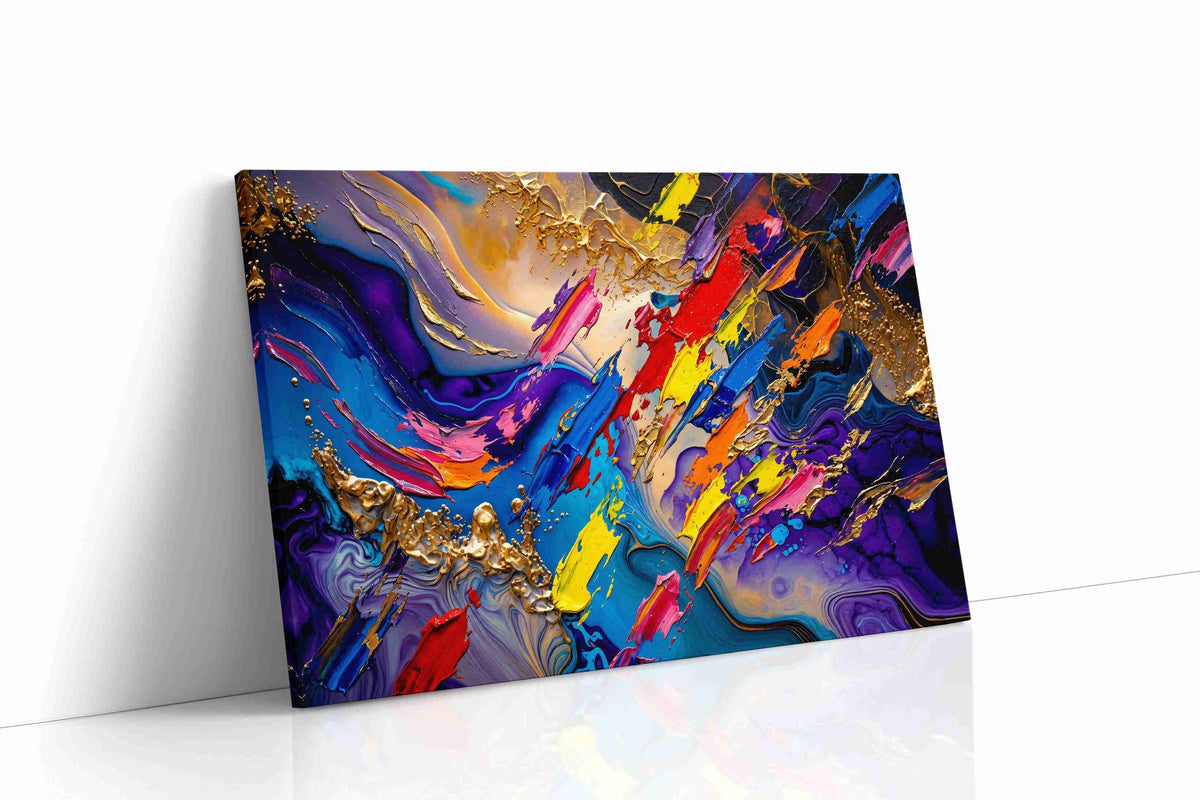 Euphoria in Motion abstract canvas print gallery-wrapped landscape canvas studio shot