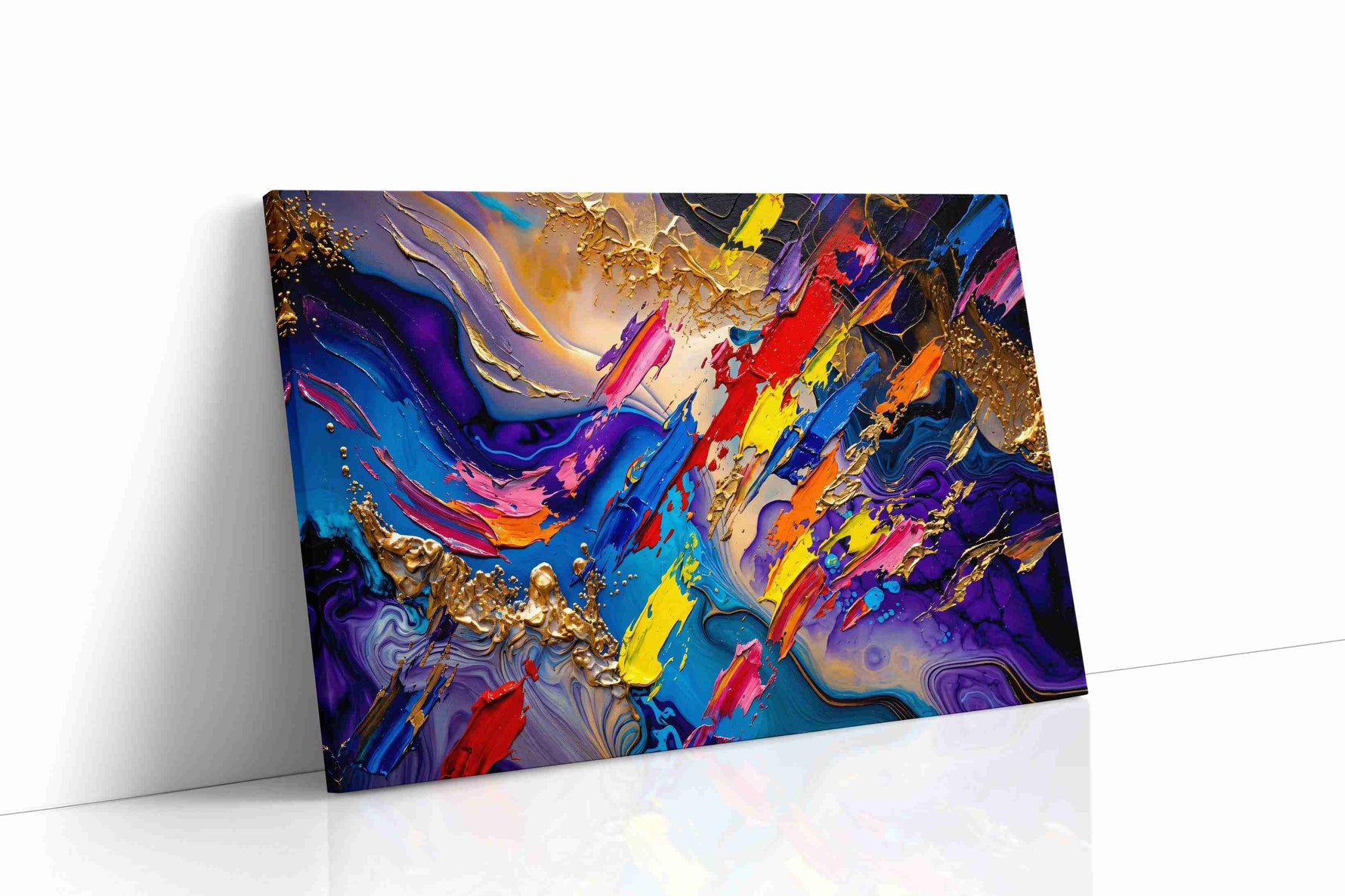 Euphoria in Motion abstract canvas print gallery-wrapped landscape canvas studio shot