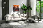 Fiery Whirlwind abstract canvas print, on wall, lifestyle preview