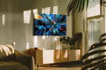 Prismatic Reverberation abstract canvas print, on wall, lifestyle preview
