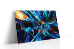 Prismatic Reverberation abstract canvas print gallery-wrapped landscape canvas studio shot
