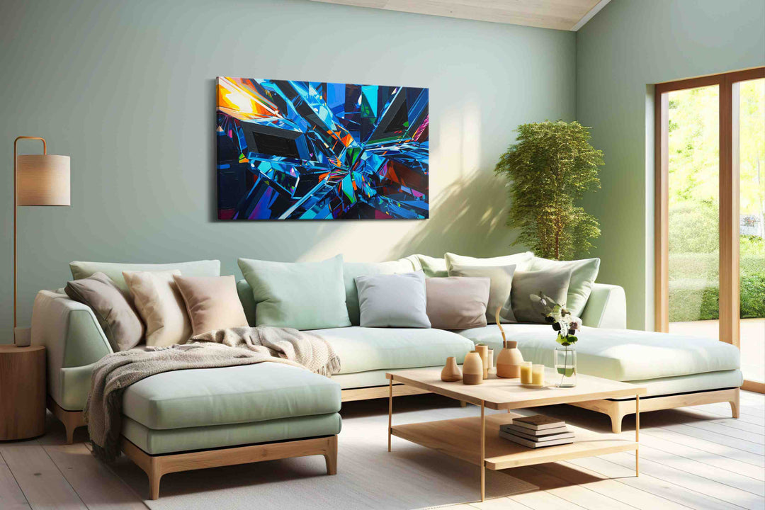 Prismatic Reverberation - Abstract Art, Modern Wall Art, Contemporary Canvas Art