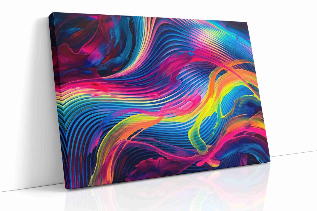 Prismatic Waves of Euphoria - Abstract Art, Modern Wall Art, Contemporary Canvas Art