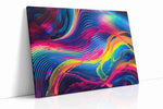 Prismatic Waves of Euphoria abstract canvas print, gallery-wrapped, ready to hang