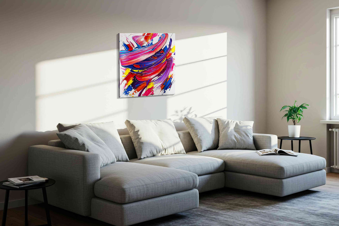 Swirling Cosmos of Color - Abstract Art, Modern Wall Art, Contemporary Canvas Art