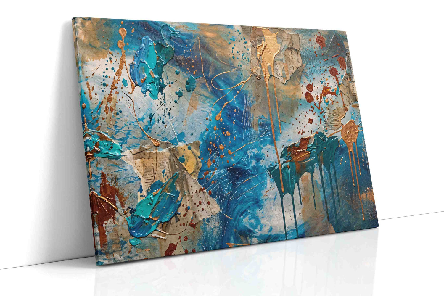 Turbulent Seas of Creativity abstract canvas print, gallery-wrapped, ready to hang
