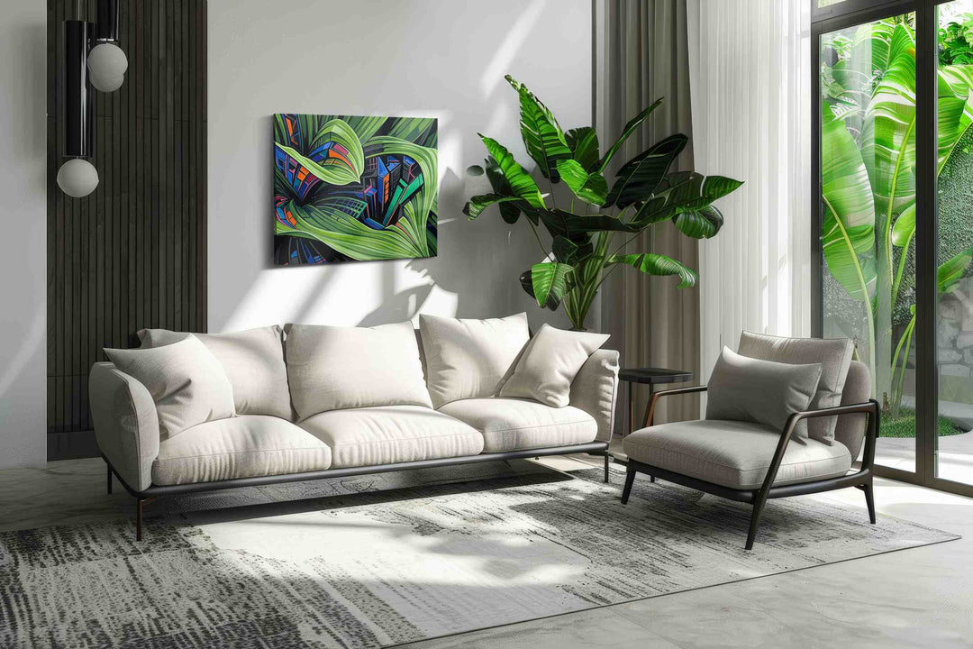 Urban Jungle Symphony - Abstract Art, Modern Wall Art, Contemporary Canvas Art