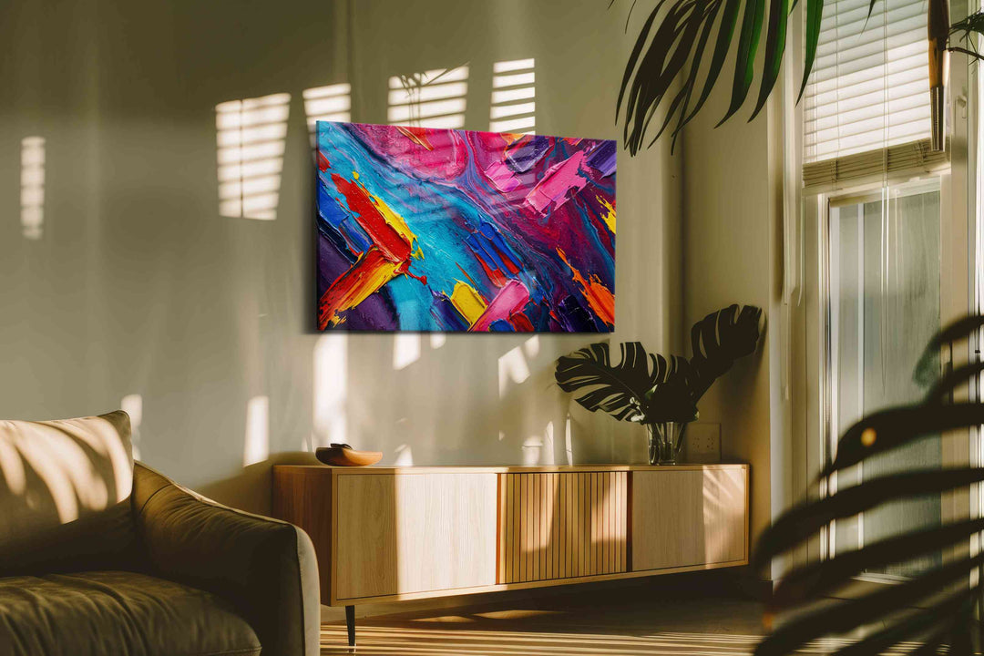 Vibrant Symphony of Colors - Abstract Art, Modern Wall Art, Contemporary Canvas Art