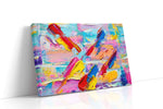 Vibrant Whispers abstract canvas print, gallery-wrapped, ready to hang
