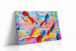 Vibrant Whispers abstract canvas print gallery-wrapped landscape canvas studio shot