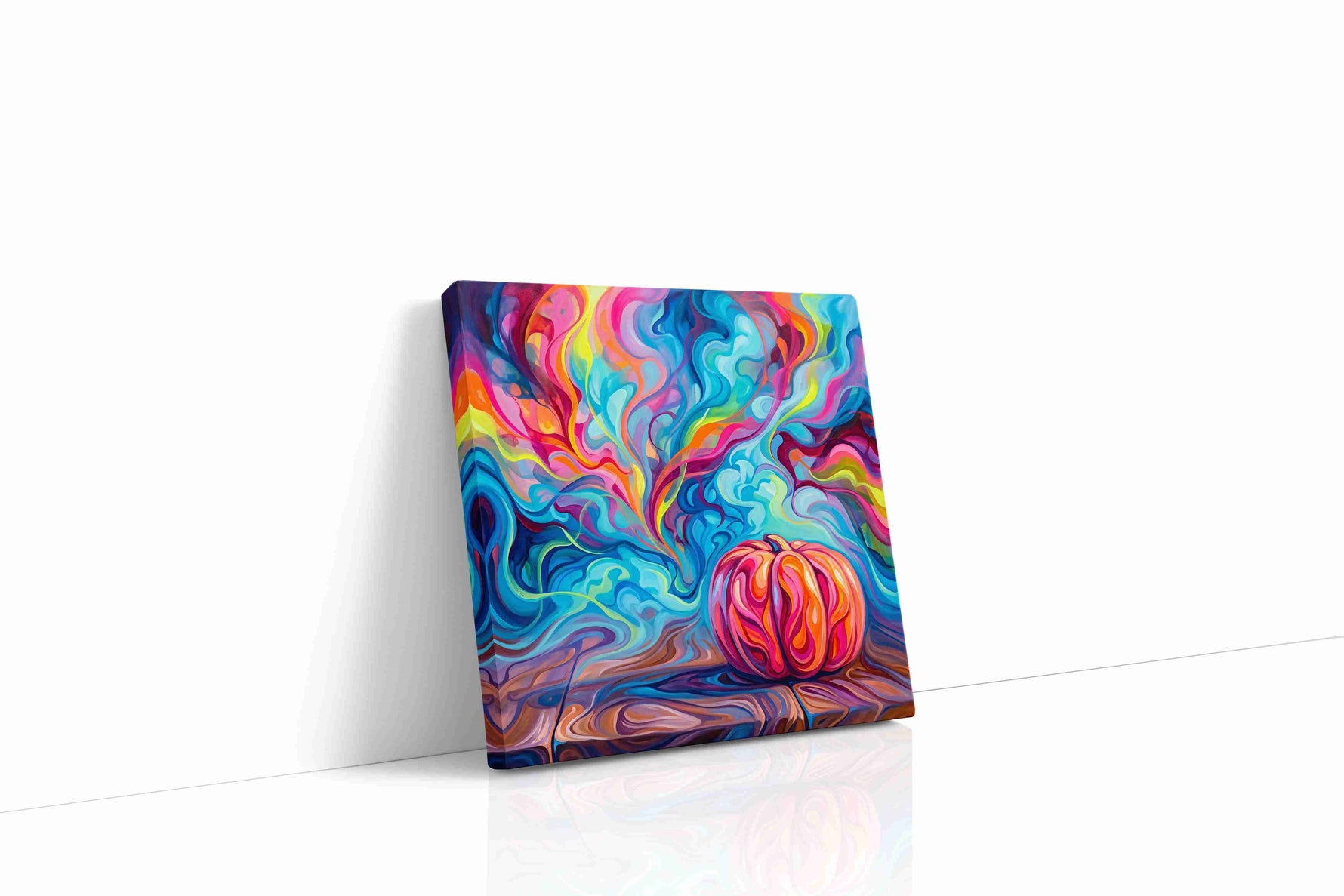 Whirlwind of Autumn Dreams abstract canvas print, gallery-wrapped, ready to hang