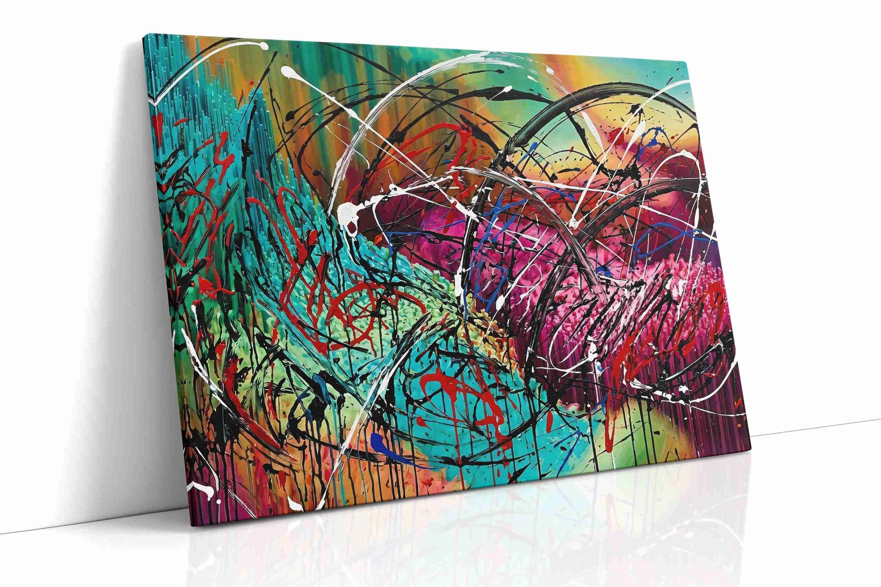 Whirlwind of Emotions abstract canvas print, gallery-wrapped, ready to hang