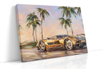 Golden Dreams on Palm Avenue automobile canvas print, gallery-wrapped, ready to hang