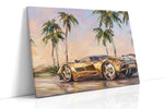 Golden Dreams on Palm Avenue - Canvas Wall Art