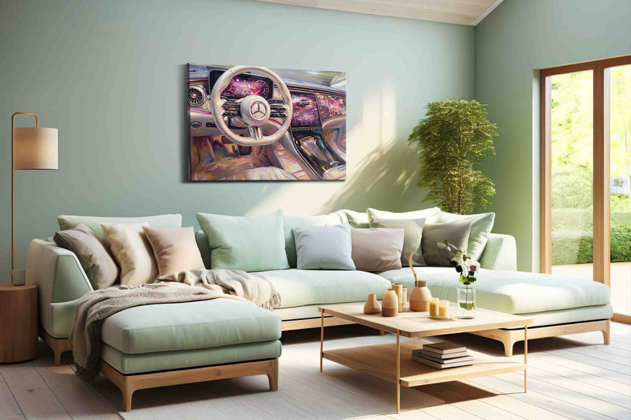 Luxurious Drive Odyssey automobile canvas print, hanging on wall