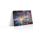 Velocity of Neon Dreams automobile canvas print, gallery-wrapped, ready to hang