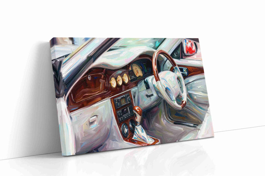 Vintage Drive Harmony automobile canvas print, gallery-wrapped, ready to hang