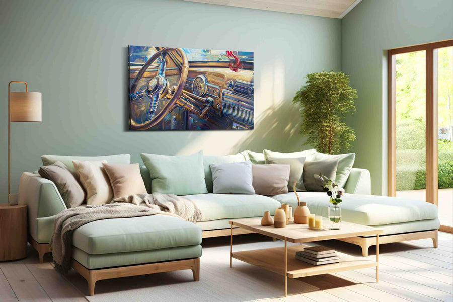 Vintage Drive Symphony - Canvas Wall Art