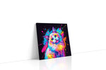 Prismatic Feline Dreamscape cats canvas print, gallery-wrapped, ready to hang