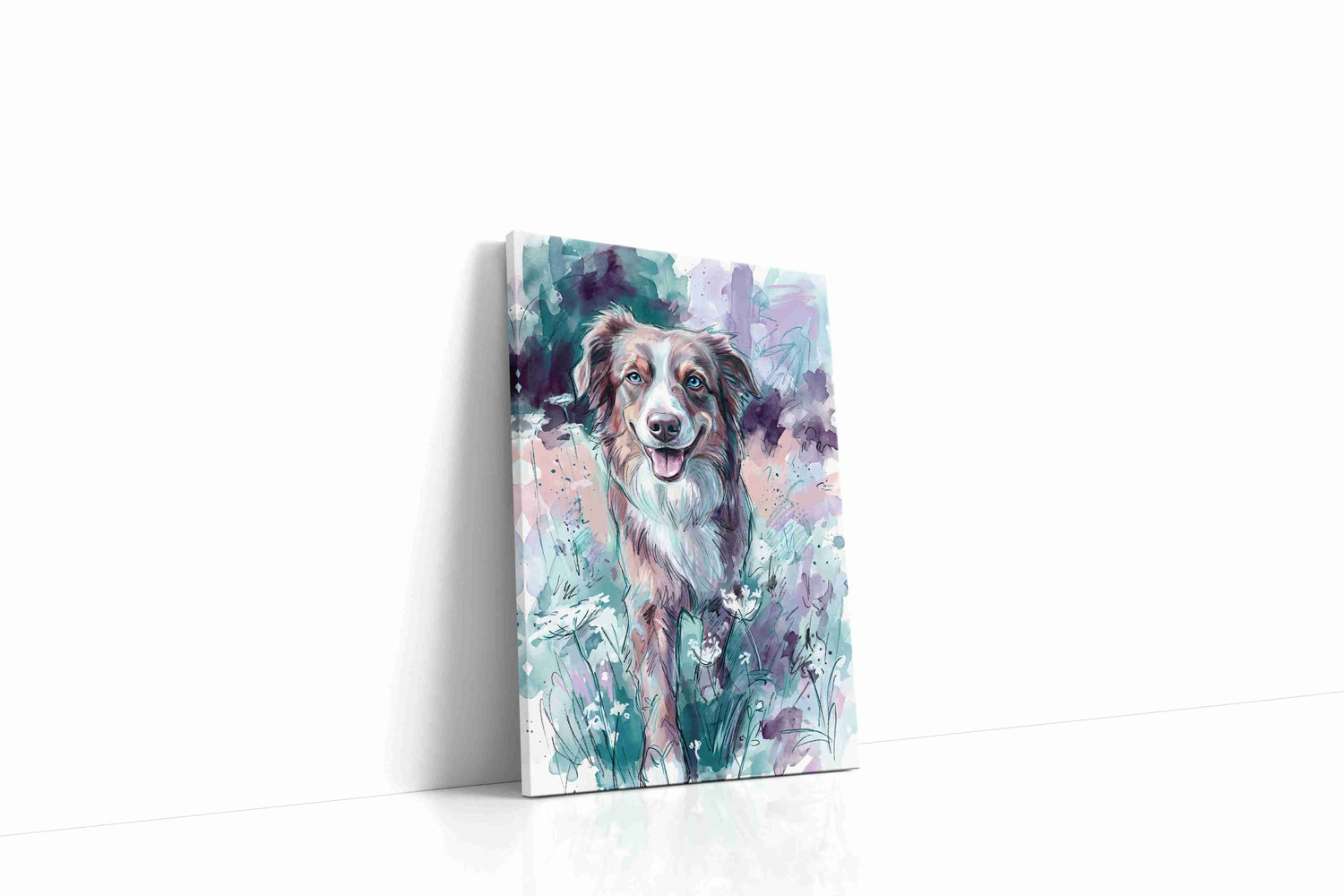 Ethereal Canine Dreamscape dogs canvas print, gallery-wrapped, ready to hang