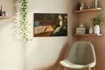 Enigma of the Midnight Forest darkacademia canvas print, hanging on wall — view 4