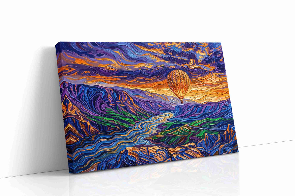 Journey through the Vivid Sky nature canvas print, gallery-wrapped, ready to hang