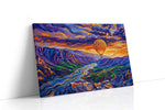 Journey through the Vivid Sky nature canvas print gallery-wrapped landscape canvas studio shot