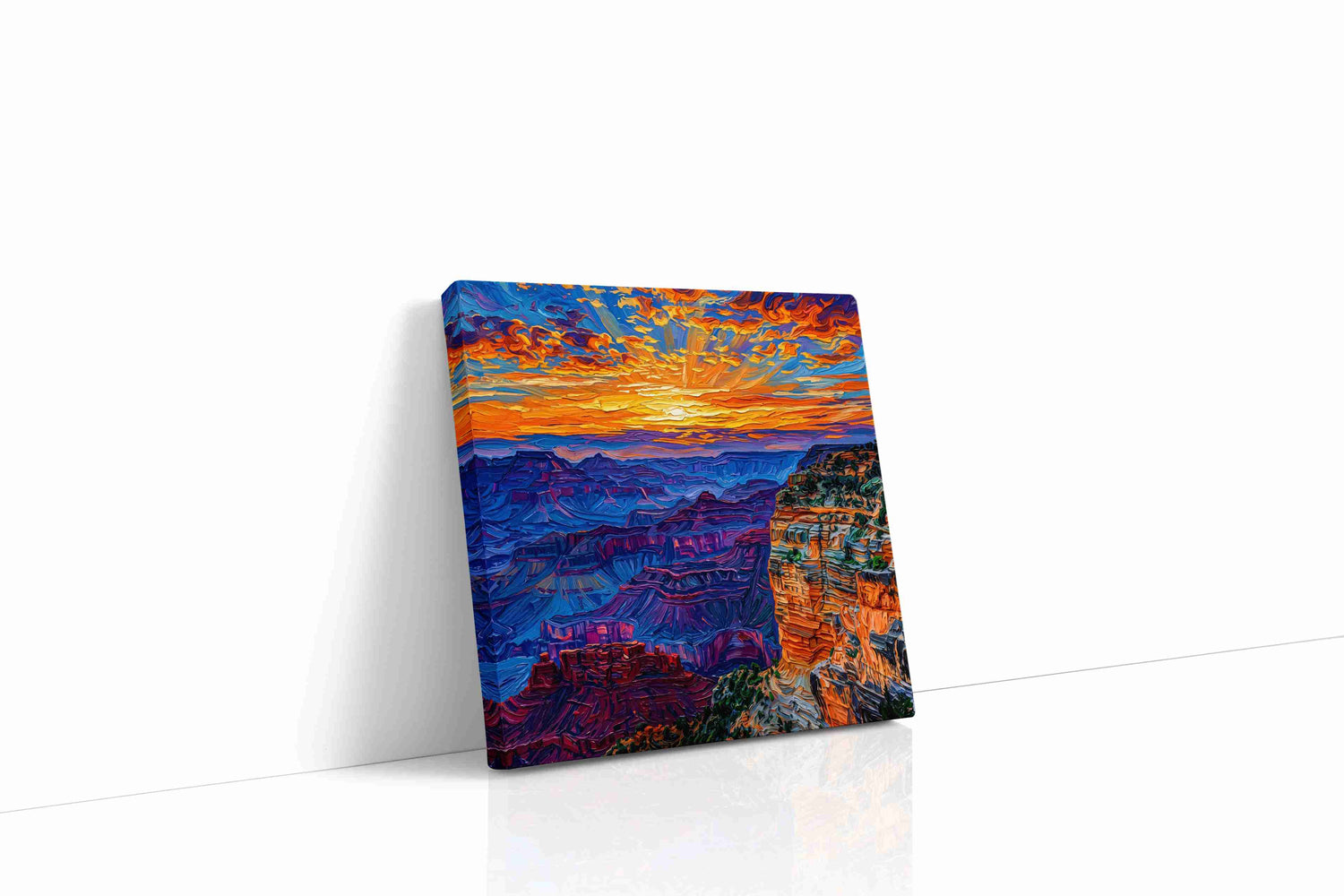 Eternal Canyon Symphony nature canvas print, gallery-wrapped, ready to hang