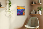 Eternal Canyon Symphony nature canvas print, displayed in a living room