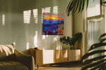 Eternal Canyon Symphony nature canvas print in a hung canvas mockup