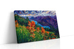 Whirlwind Peaks of Vibrance nature canvas print gallery-wrapped landscape canvas studio shot