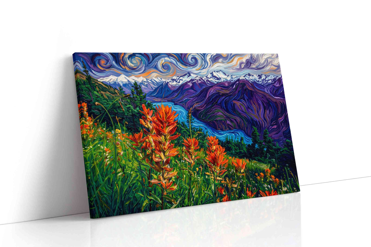 Whirlwind Peaks of Vibrance nature canvas print, gallery-wrapped, ready to hang