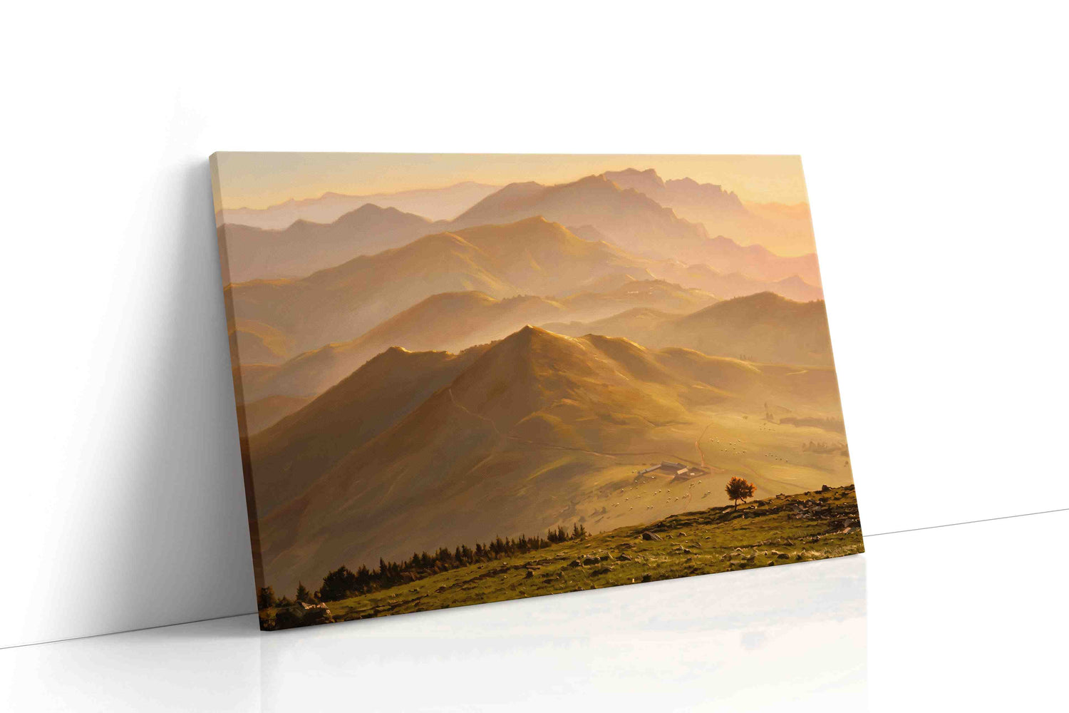 Whispers of the Golden Dawn nature canvas print, gallery-wrapped, ready to hang