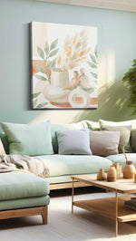 Whispers of Serenity modern canvas print, hanging on wall